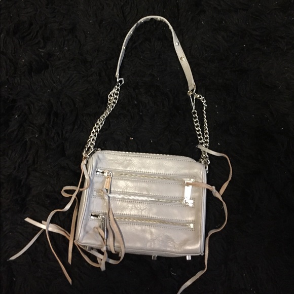 Rebecca Minkoff Handbags - Rebecca Minkoff 5 grey zip bag